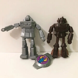 Vintage 1985  Marty Toys Mighty Bend A Bots Bendable 4 Inch Robot Figures